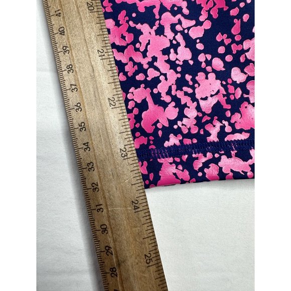 Zyia Active Leggings Navy with Pink Splatter sz 4 - Picture 8 of 10